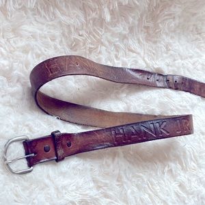 Vintage Genuine Leather Hank Williams Jr Belt